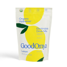 GOODONYA Polvere Elettrolitica Biologica | Limone, Acqua di Cocco, Magnesio, Sale Rosa dell'Himalaya | Solo 1g Zucchero
