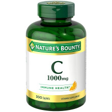 Nature's Bounty Vitamina C, Supporto Immunitario e Antiossidante, Integratore 1000mg, 300 Compresse
