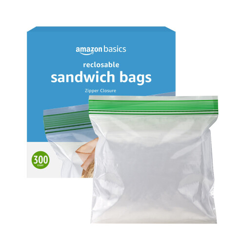Amazon Basics Brooddozen, 300 Stuks (Voorheen Solimo)