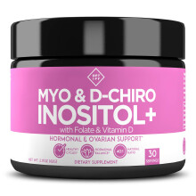 Integratore di Inositolo Premium - Myo-Inositolo e D-Chiro Inositolo in Polvere con Folato e Vitamina D
