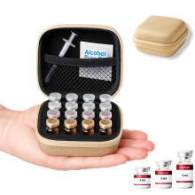 Mazentrix Custodia per Fiale Peptidiche - Organizer per Fiale 1-3ml per Insulina, GLP-1, Peptidi, Caso Rigido