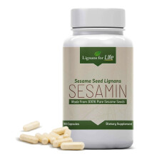 Estratto di Sesamo Lignani per la Vita - 540 mg con 81 mg di Sesamina e 27 mg di Sesamolina, Supporto per Fegato e Immunità