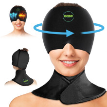Ease Essence Cappello e Fascia per il Collo per Emicrania con 20% Gel in Più, Copertura Completa 360