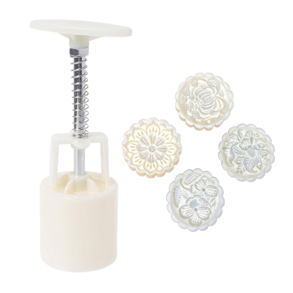Mooncake Molds Mooncake Moulds Hand Pressure Plastic Material Baking Accessories Edition 0618