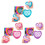 (Blue) Heart Squishy Toy Slow Rising Stress Relief Soft Hand Feeling Creative Portable Decompression Gift 1