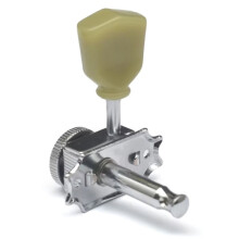 SAPHUE 3+3 Vintage-Stil Fixierende Gitarrenmechaniken 1:15 Übersetzung Verhältnis Lock String Deluxe Stimmwirbelpegs Tunerset Ersatz B