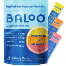 Baloo Clean Elektrolyten Poeder Packets - Zonder Toegevoegde Suiker - Hydratatie Packets