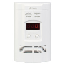 Kidde Kolmonoxid Detektor, Propan, Naturgas & Explosiv Gas Alarm, Väggkontakt med 9-Volt Batteri