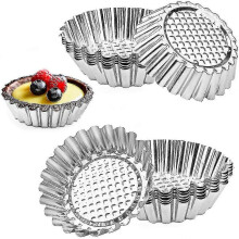 20 Packs Cupcake Mold, 3.7inch Stainless Steel Mini Pie Tartlet Cupcake Cake Muffin Mold Tin Pan Baking Tool Edition 0618