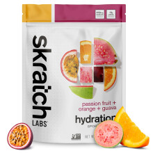 Skratch Labs Mix Idratazione Sportiva - Polvere Elettrolitica Frutta Reale | Frutto della Passione Arancia Guava | 20 Porzioni | Ve