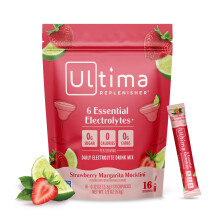 Ultima Replenisher Polvere Elettrolitica Giornaliera - Senza Zucchero - Fragola Margarita, 16 Stickpack