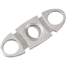 Stainless Steel Double-edged Cigar Cutter, Portable Cigar Cutter, 1 Piece Edition 0618