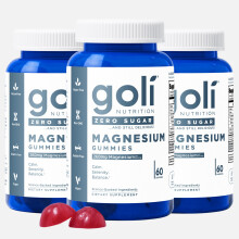 Gommose Goli al Magnesio Zero Zucchero - 260mg Magnesio, Vitamina D, Senza Dolcificanti Artificiali