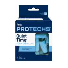 Tappi per Orecchie in Schiuma Flents Protechs per Dormire, Viaggiare, Concerti, Costruzione, 10 Paia, NRR 32 H