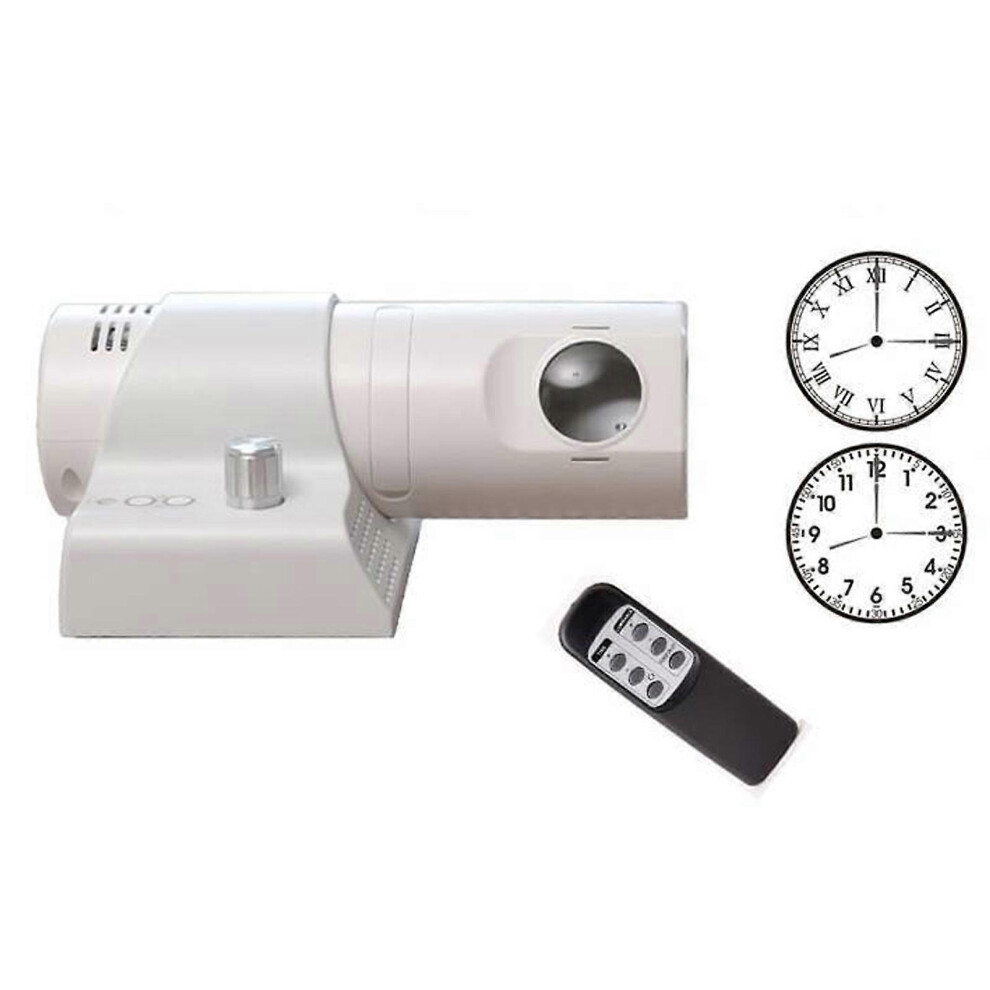 180 Degree Rotating Led Projection Alarm Clock With Remote Control And Switchable Numerals For Efficient Time Management Edition 0618 White 6913222341315