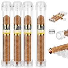 FANKAI Cigar Tubes, Reis Cigar Humidor met Humidifier, Draagbare Opbergbuis met Cigar Houder, Ring Gauge 57