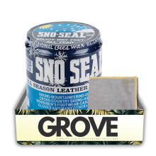 Atsko Sno-Seal Duidelijke Leerbeschermer 7 oz Bundel met Microvezeldoek - Bijenwas Waterdicht voor Schoenen en Kleding