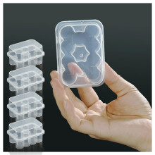 Set di 4 Custodie per Peptidi da Frigo, Portaviali da 3 ml, 10 Slot per Insulina e Peptidi, 40 Slot Totali