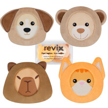 REVIX Kinderen IJs Packs voor Blauwplekken, Kleine Gel IJs Pack Herbruikbaar voor Peuters met Zachte Stof Covers en Schattige Dieren