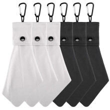 Vemiss 6 Pack Microvezeldoeken voor Brillen, Schermen - Herbruikbaar, Draagbaar met Sleutelhanger en Zakje - Zonnebrillen, Sieraden, Telefoons