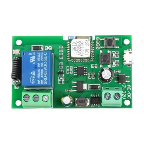 Wifi  DC7 32v Inching/Self-Locking Wireless Relay Module  Home Automation for Door Access