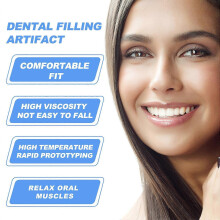 (3 Set, Multicolor) 1 Set SOUTH MOON 30ml Temporary Teeth Replacement Filling Kit Moldable False Teeth Beads for Missing