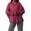Women'S Solid Collared Long Sleeve Loose Fit Button Down Shirt Plum Color S 1