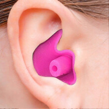 (White) 2 Pairs Swimming Diving Surf Earplugs Waterproof Soft Earplugs Silicone