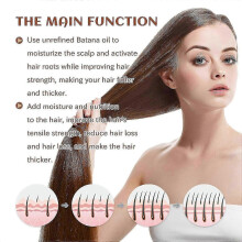 Batana Oil for Hair Growth, 100% Unrefined Batana Oil, for Healthier Thicker Fuller Hair, Batana Oil Organic - HZ