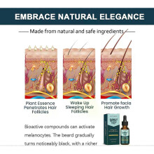 (5PCS) Natural Hair Care Essential Oil Ginger Polygonum Multiflorum Deep Nourish Thicken Soft Smooth Serum for Hair Beard Growing Care
