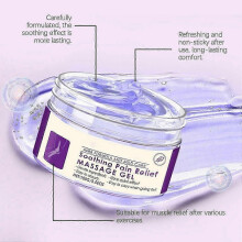 (3) Joint Pain Gel Purple Knee Neck Pain Gel Soothing Massage Cream for Back Neck Hands Knee