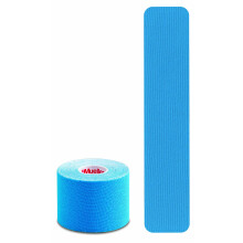 MUELLER Kinesiotape I-Strip Rol (20 Strips), Blauw, 2" x 9.75"