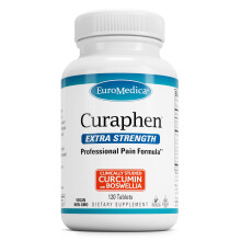 Euromedica Curaphen Fuerza Extra - Suplemento de Curcuma y Boswellia para Apoyo a la Circulacion