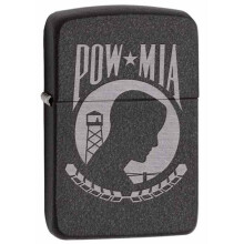 Zippo 1941 Replica Pow Mia Svart Sprucken Ficklighter