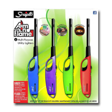 Scripto AIM 'N Flame Multi-Purpose Aanstekers, Verpakking van 4