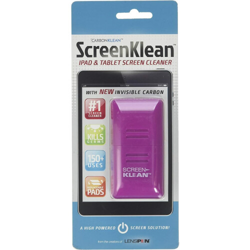 CarbonKlean ScreenKlean Tablet Screen Cleaner - Geschikt voor iPad, Android & Amazon Tablet - Paarse - 1 Stuk