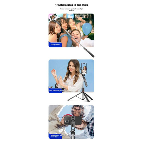Wireless  Selfie Stick Anti-Shake Vlogging Photography Gadget with Remote Controller