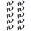 10 Shaped Table  Hook Student Desk Side Hanging Bag Removable Office Handbag Holders Table Hooks Black 1