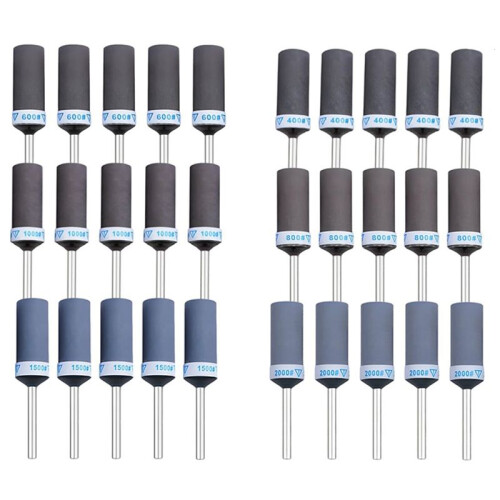 30PCS Sanding Drums for  Rotary Tools Accessories, Sanding Bits Kit for  Sanding Bands with 1/8 Inch Shank