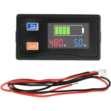 9V-120V Batteriekapazitätsanzeige Spannungs- und Leistungsmesser Auto Motorrad Voltmeter Spannungsanzeige
