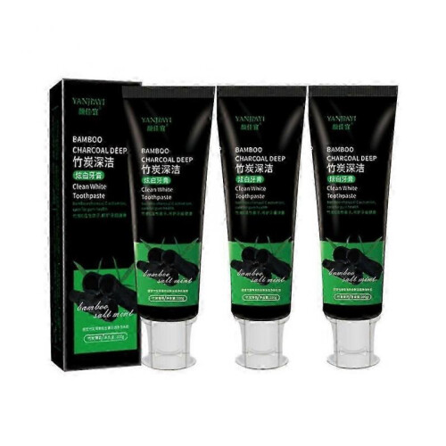 300g Activated Carbon Bamboo Charcoal Toothpaste Bright White Teeth 100g