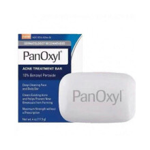 (4PCS) Panoxyl 10% benzoyl peroxide acne solid soap BPO facial and body deep cleansing