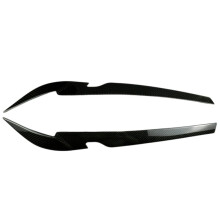 Car Front Headlight Eyebrow Light Eyelid Eyebrow Carbon Fiber Trim Sticker for 5 Series G30 G38 2021-2023