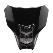 Off-Road Motorcycle HeadlightCover Face Mask Halogen Headlight for HondaCRF450L CRF450XR CRF 450L 450XR 450 L XR,A
