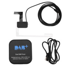 DAB+ Antenna for European Android Car Radio USB/Type-C Adapter Stereo DAB Receiver Automatic Station List Update