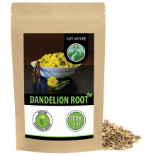 Alpi Nature Dandelion Root Tea 500g 1.1 lb, Dried and Cut Dandelion
