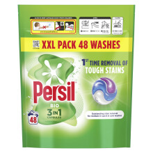 Persil Bio 3 in 1 Washing Capsules 1st time removal of tough stains outstanding