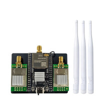 NRF24L01 PA LNA 2.4GHz + ESP32 Module Development Board, WiFi Dual Mode Communication Protocol with Antenna