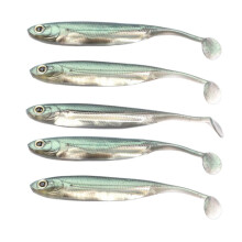 Mjuk Fiskbete Silikonbetesimulerad Mjuk Fisk Lämplig för Bas, Havskatt, Gädda och Mandarinfiskgrön