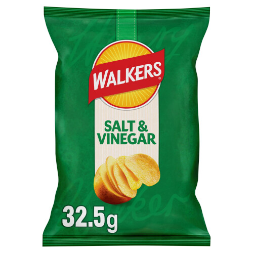 Walkers Walkers Salt & Vinegar Crisps 32.5g (Case of